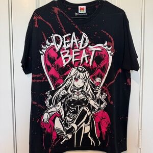 Mori Calliope Dead Beat Graphic Men's Tee